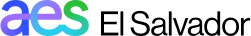 Logo with stylized lowercase letters 'aes' in gradient colors of purple, blue, and green, followed by the text 'The AES Corporation' in black.