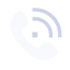 Icon of a white phone handset with sound waves indicating a call.