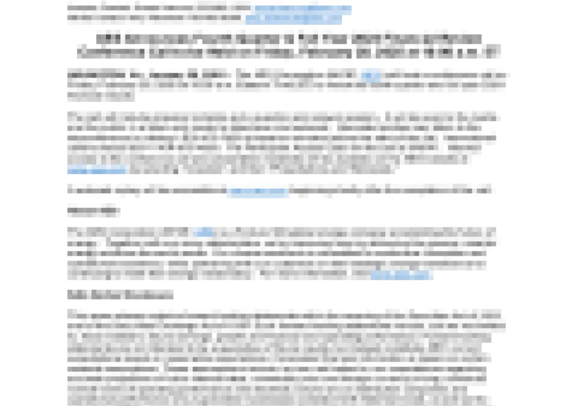 A media advisory document from AES detailing a webinar on February 26, 2020, at 9:00 a.m. ET about AES Distributed Energy's role in the solar and storage industry. It includes contact information, a brief overview of the webinar, and details about the speakers and topics to be covered.