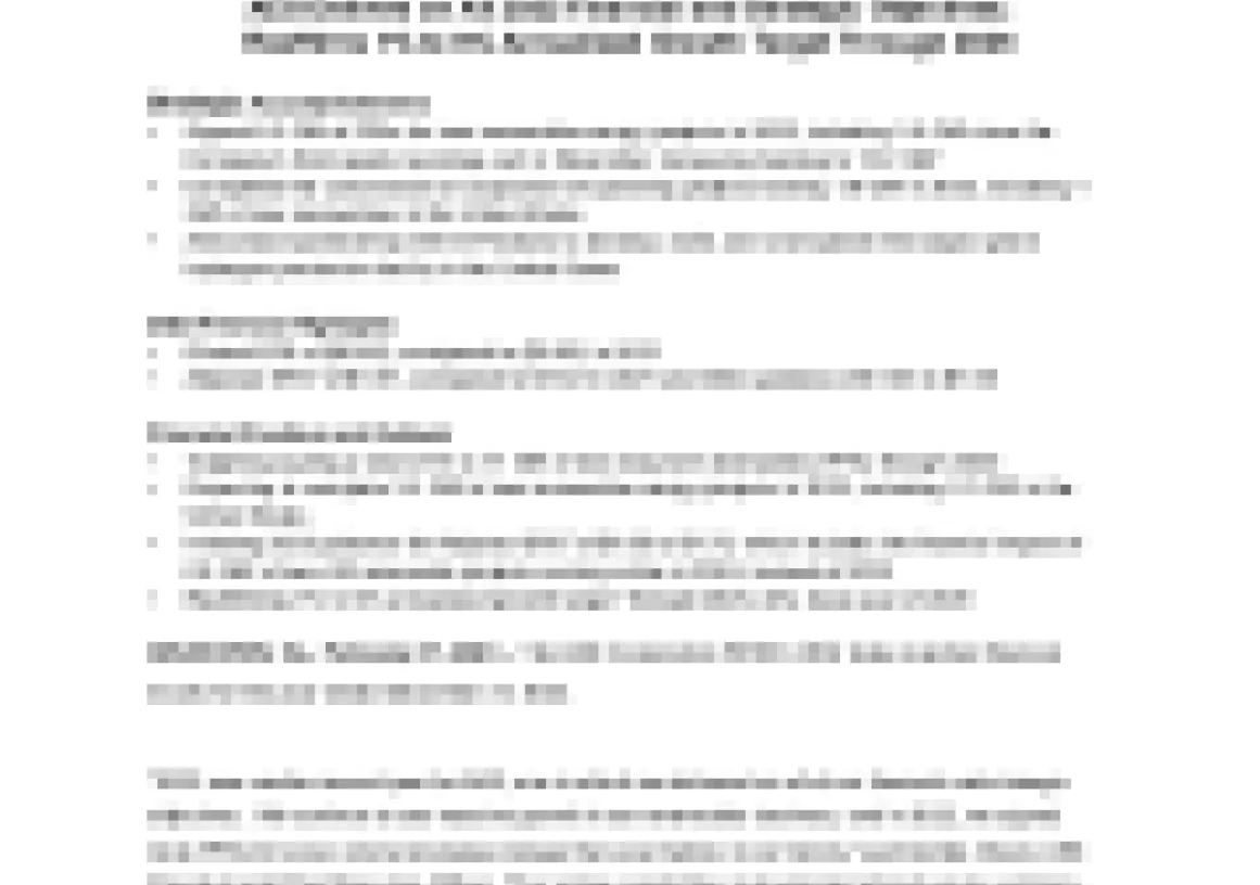 Press release document with AES logo at the top right. The title reads: 'AES Delivers on All 2022 Financial and Strategic Objectives, Reaffirms 7% to 9% Annualized Growth Target Through 2025.' The document outlines strategic accomplishments, 2023 financial highlights, and includes financial projections. Contact information is provided at the top.