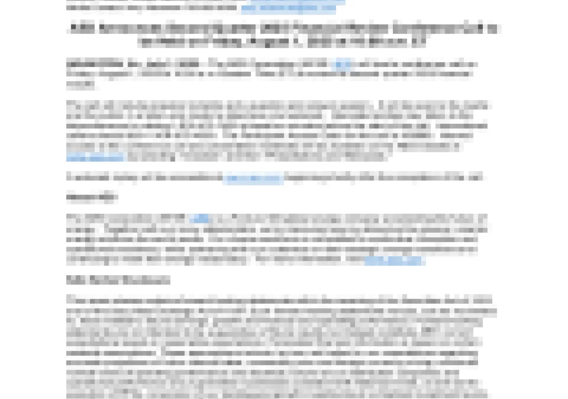 A media advisory document from AES announcing a second quarter 2023 financial results conference call scheduled for August 4, 2023. The document includes contact information and details about accessing the webcast.