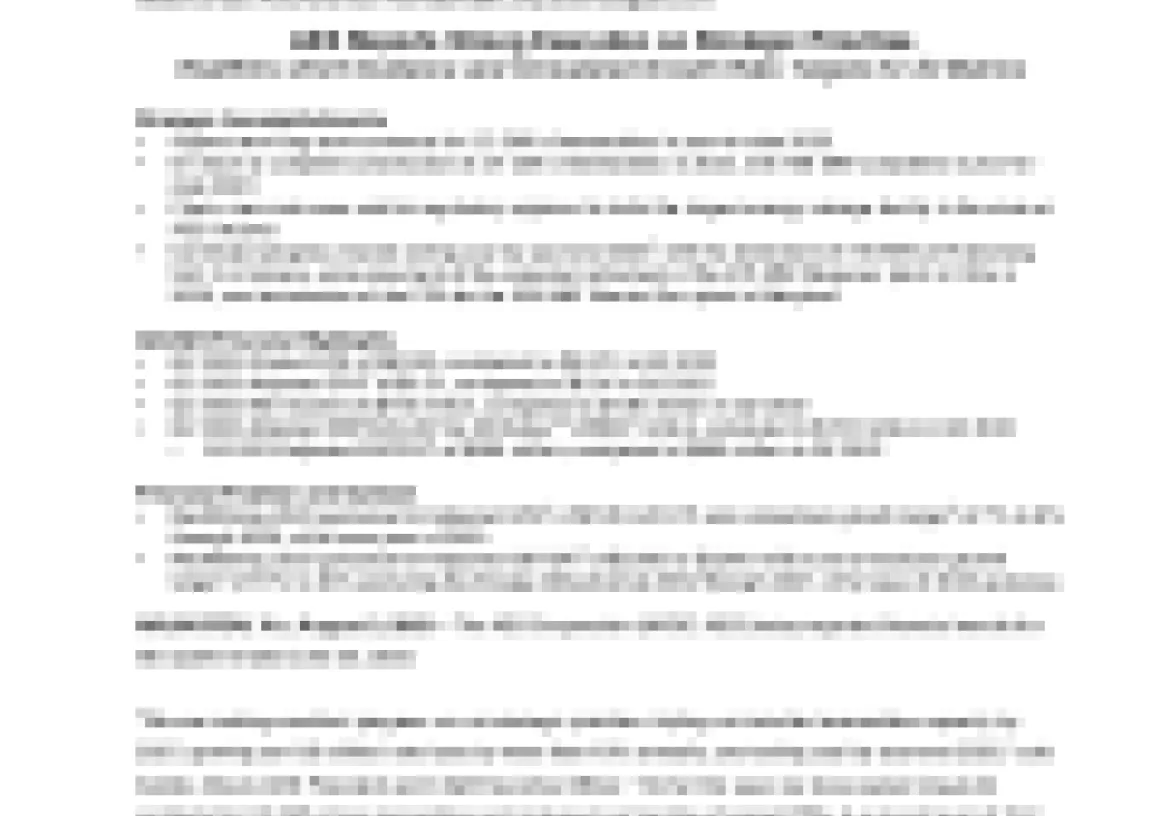 A press release document from AES, featuring the AES logo in blue and green at the top right. The title reads 'AES Reaches Using Frontier as Strategic Partner.' The document details information about a strategic partnership, project specifications, and financial projections. The text is in a standard black font on a white background.