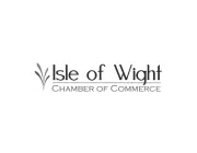 Logo of the Isle of Wight Chamber of Commerce with stylized text and decorative lines.